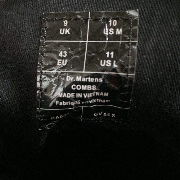 Dr. Martens Combs Poly Casual Boots Men’s Sz 10 - Picture 10 of 11